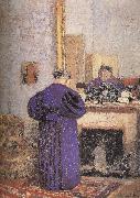 Edouard Vuillard, In front of the fireplace vuillard mother